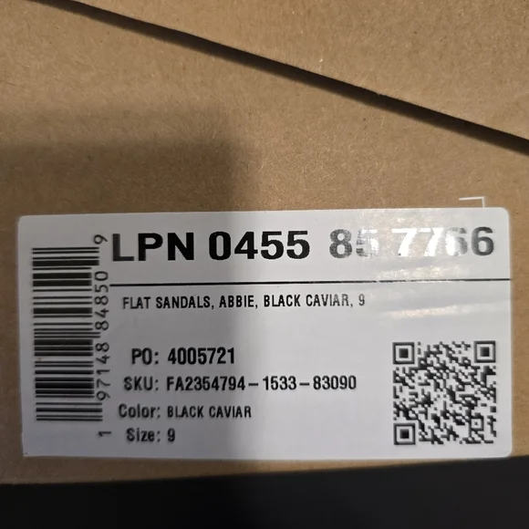 JUSTFAB Black Platform Sandals Slip On Flat Shoes Casual Summer Vacay Size 9 - Picture 13 of 14